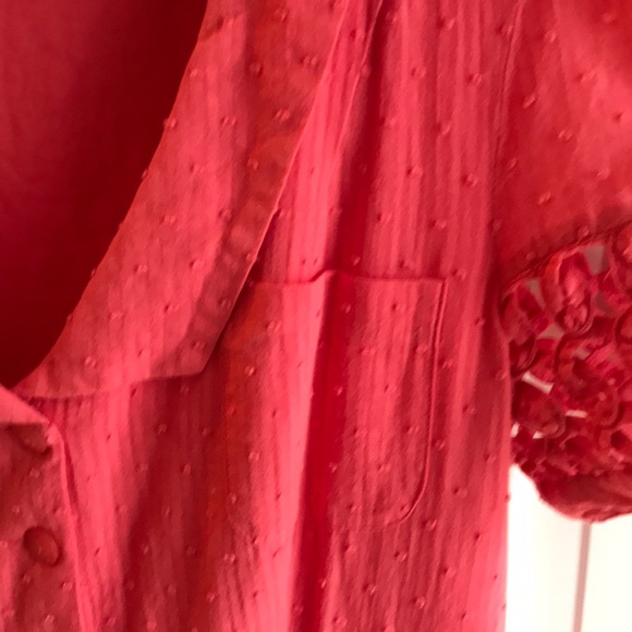 Maeve Anthropology pink retro dress pockets pin up - Picture 7 of 8